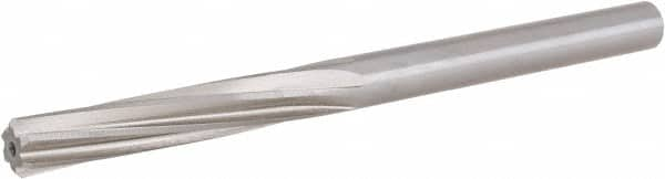 Chucking Reamer: 0.323″ Dia, 4-5/8″ OAL, 1-1/2″ Flute Length, Straight Shank, High Speed Steel 6 Flute, RH