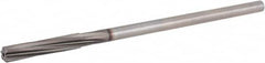 Hertel - Letter E High Speed Steel 6 Flute Chucking Reamer - Spiral Flute, 0.2405" Straight Shank, 1-1/2" Flute Length, 6" OAL - A1 Tooling