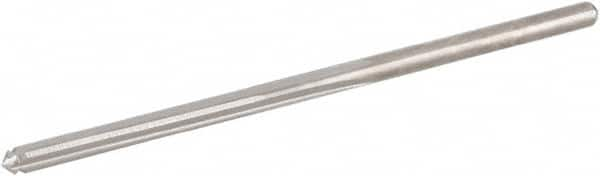 Hertel - #45 High Speed Steel 4 Flute Chucking Reamer - Straight Flute, Straight Shank, 3/4" Flute Length, 2-1/8" OAL - A1 Tooling