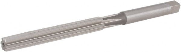 Hertel - 19/64" Diam, Straight Shank, 2-1/4" Flute, Hand Reamer - A1 Tooling