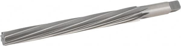 Hertel - #10 Pin, 0.7216" Diam, 0.5799" Small End, 5/8" Diam Straight Shank, 6-13/16" Flute, Taper Pin Reamer - A1 Tooling