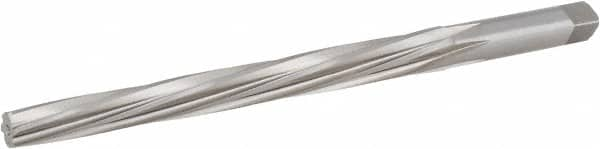 Hertel - #7 Pin, 0.422" Diam, 0.3297" Small End, 13/32" Diam Straight Shank, 4-7/16" Flute, Taper Pin Reamer - A1 Tooling