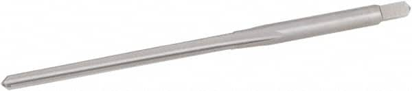 Hertel - #4/0 Pin, 0.1142" Diam, 0.0869" Small End, 1/8" Diam Straight Shank, 1-5/16" Flute, Taper Pin Reamer - A1 Tooling