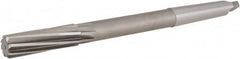 Hertel - 3/4" High Speed Steel 10 Flute Chucking Reamer - Spiral Flute, 2MT Morse Taper Shank, 2-1/2" Flute Length, 9-1/2" OAL - A1 Tooling