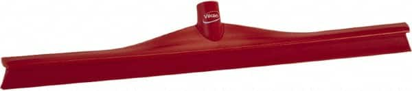 Vikan - 23.62" Rubber Blade Floor Squeegee - Single Edge, Red, Plastic Holder - A1 Tooling