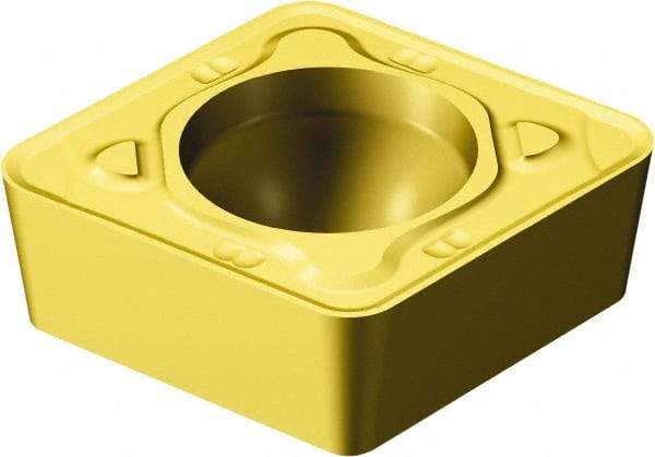 Sandvik Coromant - CCMT433 MR Grade 2025 Carbide Turning Insert - TiCN/Al2O3/TiN Finish, 80° Diamond, 1/2" Inscr Circle, 3/16" Thick, 3/64" Corner Radius - A1 Tooling