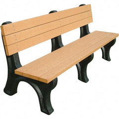 Vestil - 6' Long x 26-1/8" Wide, Recycled Plastic Bench Seat - A1 Tooling