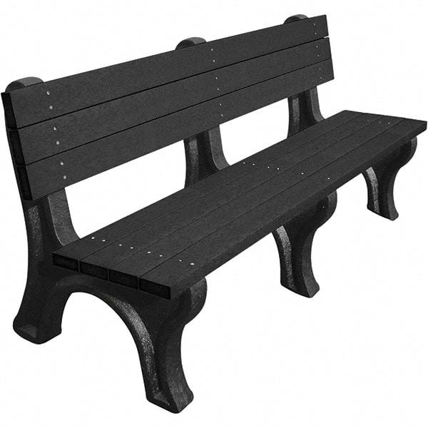 Vestil - 6' Long x 26-1/8" Wide, Recycled Plastic Bench Seat - A1 Tooling