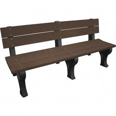 Vestil - 6' Long x 26-1/4" Wide, Recycled Plastic Bench Seat - A1 Tooling