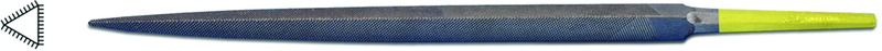 8" INOX Three-Square File, Cut 2 - A1 Tooling