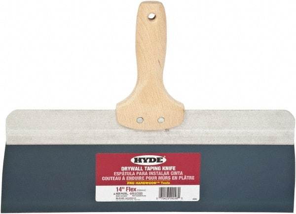 Hyde Tools - 14" Wide Flexible Blade Steel Joint Knife - Flexible, Hardwood Handle - A1 Tooling