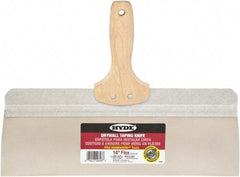 Hyde Tools - 14" Wide Flexible Blade Stainless Steel Joint Knife - Flexible, Hardwood Handle - A1 Tooling