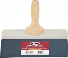 Hyde Tools - 12" Wide Flexible Blade Steel Joint Knife - Flexible, Hardwood Handle - A1 Tooling