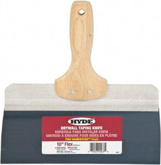 Hyde Tools - 10" Wide Flexible Blade Steel Joint Knife - Flexible, Hardwood Handle - A1 Tooling