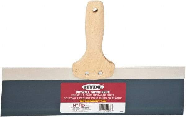 Hyde Tools - 14" Wide Flexible Blade Steel Joint Knife - Flexible, Hardwood Handle - A1 Tooling