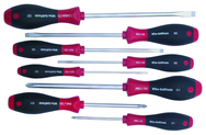 8 Piece - SoftFinish® Cushion Grip Screwdriver Set - #30298 - Includes: Slotted 3.0 - 8.0mm Phillips #1 - 3 - A1 Tooling
