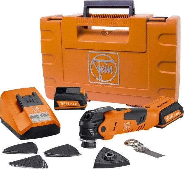 Fein - 12 Volt Cordless Multi-Tool Kit - 11,000 to 18,000 RPM - A1 Tooling