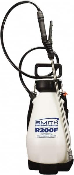 Smith Performance Sprayers - 2 Gal Chemical Safe Garden Hand Sprayer - Use with Cleaners/Degreasers, Polyethylene Tank, Funnel Mouth, Reinforced Hose - A1 Tooling