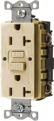 Hubbell Wiring Device-Kellems - 1 Phase, 5-20R NEMA, 125 VAC, 20 Amp, GFCI Receptacle - 2 Pole, Back and Side Wiring, Commercial Grade - A1 Tooling