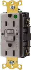 Hubbell Wiring Device-Kellems - 1 Phase, 5-15R NEMA, 125 VAC, 15 Amp, GFCI Receptacle - 2 Pole, Back and Side Wiring, Hospital Grade - A1 Tooling