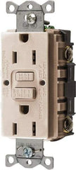 Hubbell Wiring Device-Kellems - 1 Phase, 5-15R NEMA, 125 VAC, 15 Amp, GFCI Receptacle - 2 Pole, Back and Side Wiring, Commercial Grade - A1 Tooling