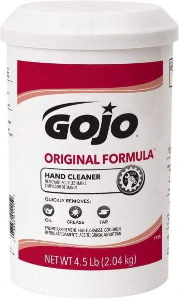 GOJO - 4.5 Lb Dispenser Refill Cream Waterless Hand Cleaner - White, Fragrance Free Scent - A1 Tooling