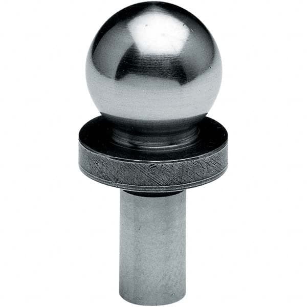 TE-CO - 1" Ball Diam, 1/2" Shank Diam, Alloy Steel Inspection Tooling Ball - A1 Tooling