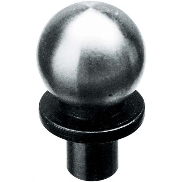 TE-CO - 12mm Ball Diam, 6mm Shank Diam, Alloy Steel Inspection Tooling Ball - A1 Tooling