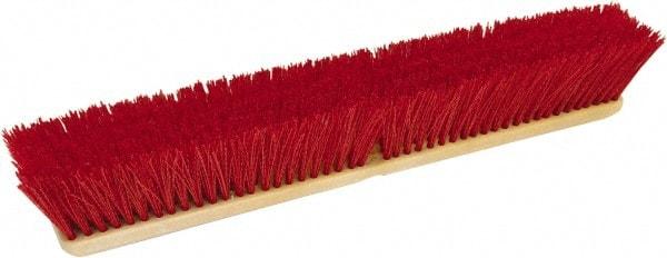 O-Cedar - 24" Heavy Duty Polypropylene Push Broom - 3-1/4" Bristle Length, Foam Block, Threaded Handle Connection, Handle Sold Separately - A1 Tooling