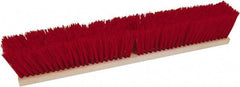 O-Cedar - 36" Rough Surface Polypropylene Push Broom - 3-1/4" Bristle Length, Wood Block, Threaded Handle Connection, Handle Sold Separately - A1 Tooling