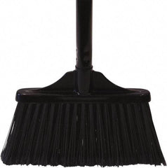 O-Cedar - 10" Wide, Black PET Bristles, 30" Metal Handle, Angled Broom - Flagged - A1 Tooling