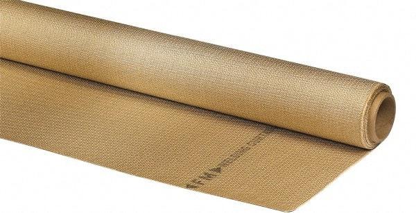 Auburn Mfr - 3' Wide x 0.04" Thick Silica Welding Cloth Roll - Tan - A1 Tooling