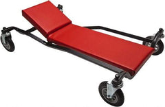 Whiteside - 600 Lb Capacity, 4 Wheel Heavy-Duty Creeper - Steel, 40" Long x 7-7/8" High x 24" Wide - A1 Tooling