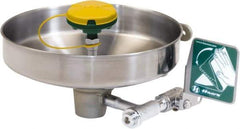 Haws - 14-3/4" Wide x 7" High, Wall Mount, Stainless Steel Bowl, Eye & Face Wash Station - 30 to 90 psi Flow, 3.7 GPM Flow Rate - A1 Tooling