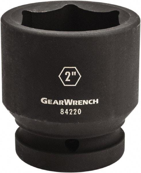 GearWrench - 1" Drive 2-3/8" Standard Impact Socket - 6 Points, 3-20/43" OAL - A1 Tooling