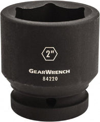 GearWrench - 1" Drive 2-7/16" Standard Impact Socket - 6 Points, 3-20/43" OAL - A1 Tooling