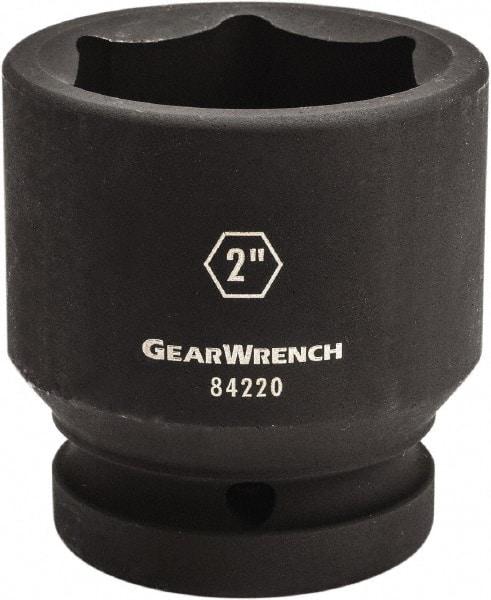 GearWrench - 1" Drive 2-9/16" Standard Impact Socket - 6 Points, 3-20/43" OAL - A1 Tooling