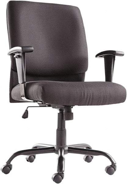 OIF - 43-3/4" High Big & Tall Swivel/Tilt Chair - 28-1/2" Wide x 27-3/8" Deep, Fabric Mesh Seat, Black - A1 Tooling