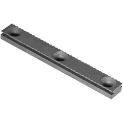 Raptor Workholding - 1 Piece Vise Serrated Dovetail Master Jaw Insert - Steel, 1/2" Long, 0.307" High - A1 Tooling