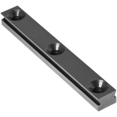 Raptor Workholding - 1 Piece Vise Straight Dovetail Master Jaw Insert - Steel, 1/2" Long, 3/8" High - A1 Tooling