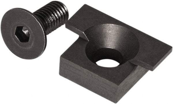 Raptor Workholding - 2 Piece Vise Jaw Plate - Steel, 1/2" Long - A1 Tooling