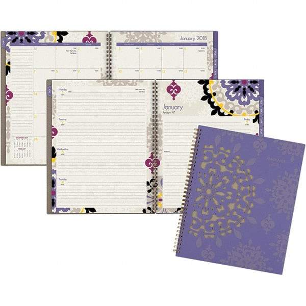 AT-A-GLANCE - 128 Sheet, 8-1/2 x 11", Weekly/Monthly Appointment Book - Purple - A1 Tooling