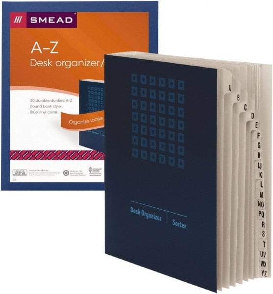 SMEAD - 9-7/8 x 11-3/4", Legal, Navy Blue, Index Folder - A1 Tooling