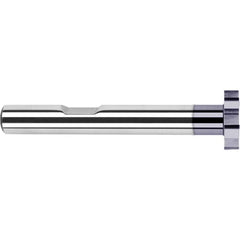 Harvey Tool - 3/4" Cut Diam, 1/8" Cut Width, 3/8" Shank, Straight-Tooth Woodruff Keyseat Cutter - Exact Industrial Supply