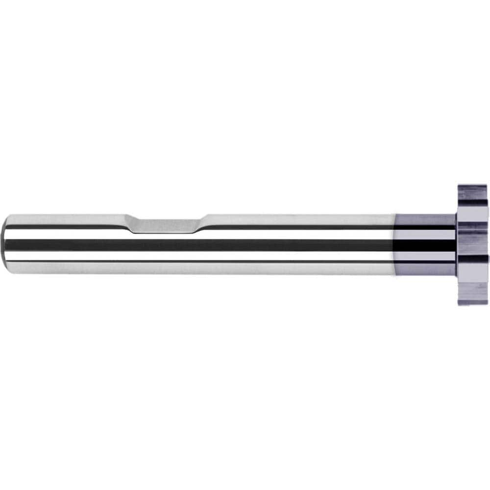 Harvey Tool - 3/4" Cut Diam, 3/64" Cut Width, 1/2" Shank, Straight-Tooth Woodruff Keyseat Cutter - Exact Industrial Supply