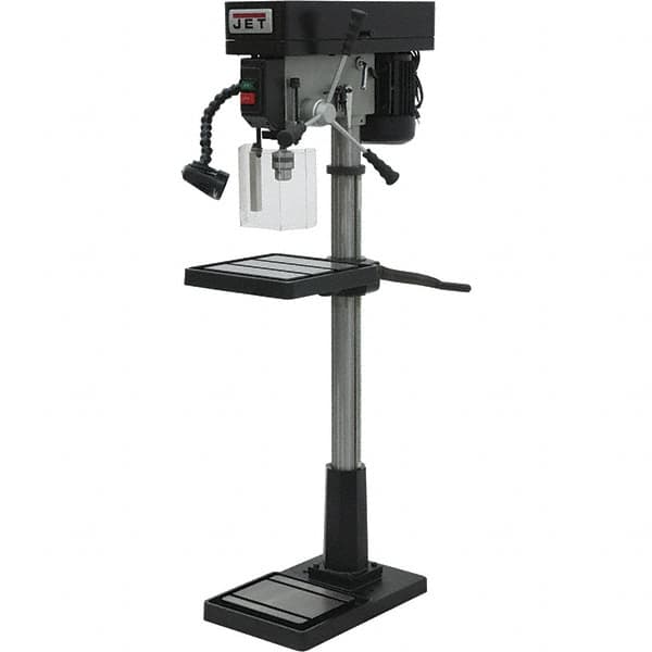 Jet - 17" Swing, Step Pulley Drill Press - 12 Speed, 1 hp, Single Phase - A1 Tooling