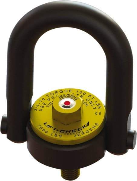 Jergens - 4,000 Lb Load Capacity Hoist Ring - 5/8-11 Thread, Alloy Steel - A1 Tooling