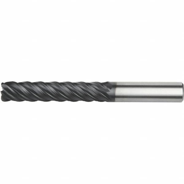 Kennametal - 25mm, 5 Flute, Single End, Solid Carbide, 6mm Corner Radius End Mill - 190mm OAL, Right Hand Flute, 125mm LOC, Right Hand Cut - A1 Tooling