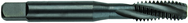 M8 x 1.0 Dia. - D5 - 3 FL - Premium HSS - Black Oxide Semi Bottoming Spiral FL Tap - A1 Tooling