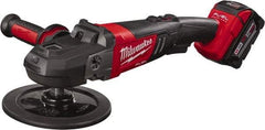 Milwaukee Tool - 7" Pad Diam, 2,200 RPM, Handheld Cordless Polisher - 18 Volts - A1 Tooling